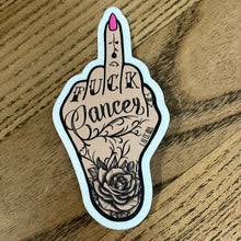 STICKER - FUCK CANCER FINGER