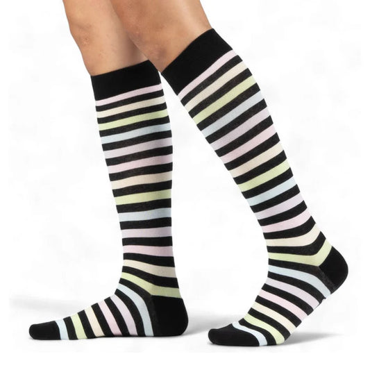 KNEE HI - STRIPES ASSORTED COLORS