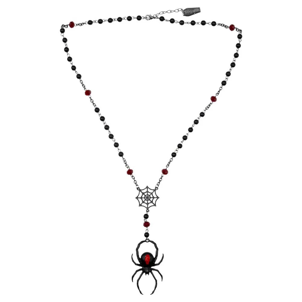 SPIDER ROSARY NECKLACE